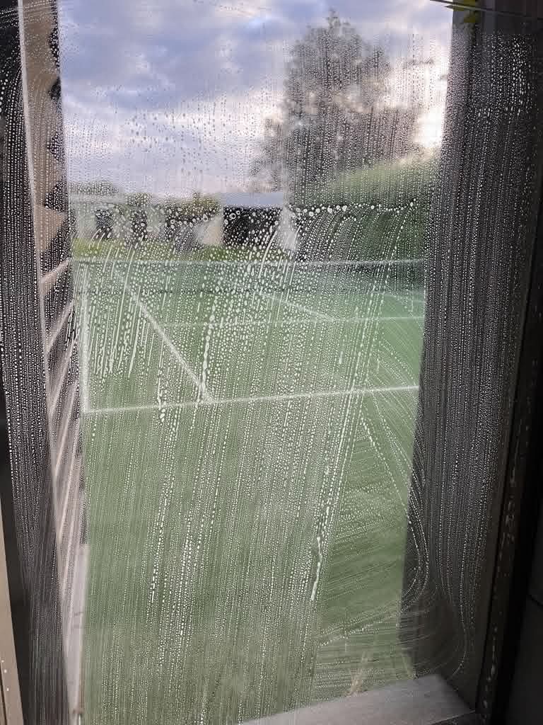 Before: dirty windows
